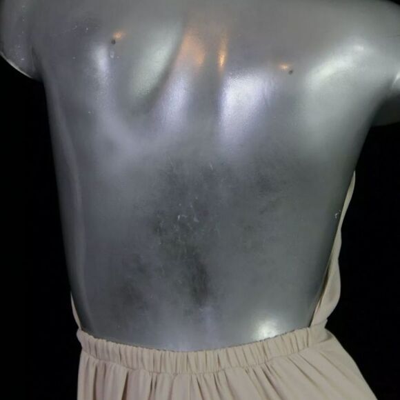 Show Me Your Mumu Colette Collar Halter Maxi Dress Show Me The Ring Crisp XS - Picture 8 of 10